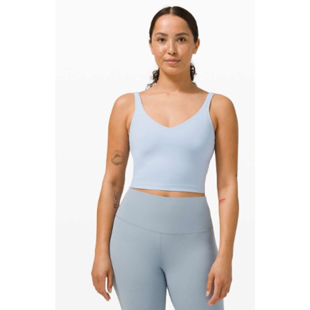 Lululemon Align Tank Blue Linen Size 4 Casual comfort workout crop top